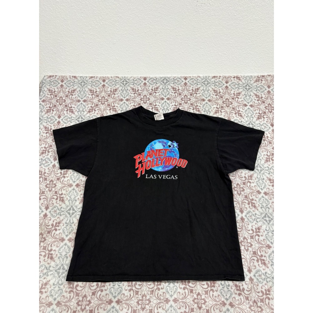 Vintage Planet Hollywood Las Vegas T-Shirt XL Black single stitch Made in USA